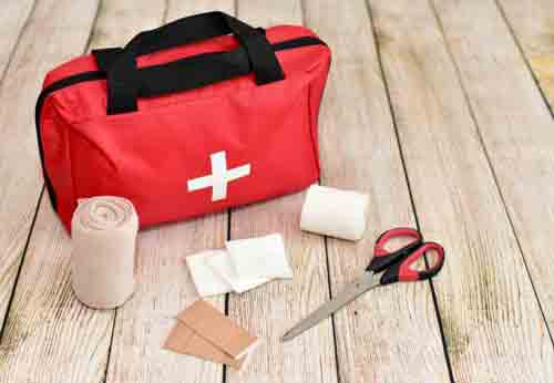 First Aid Kit Includes Supplies
